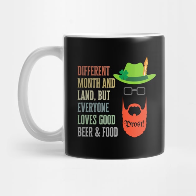 St Patrick - Oktoberfest for German Irish - St Patrick's Day in Fall - Funny Oktoberfest by Design By Leo